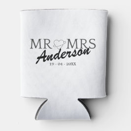Custom Mr. und Mrs. Wedding Familiengeschenk Dosenkühler