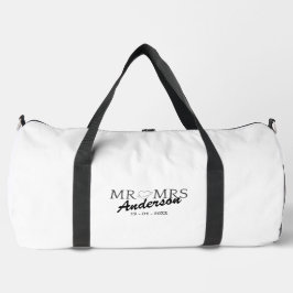 Custom Mr. und Mrs. Wedding Familiengeschenk Duffle Bag