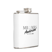 Custom Mr. und Mrs. Wedding Familiengeschenk Flachmann (Rechts)