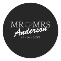 Custom Mr. und Mrs. Wedding Familiengeschenk