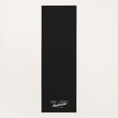 Custom Mr. und Mrs. Wedding Familiengeschenk Yogamatte (Rückseite)