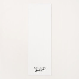 Custom Mr. und Mrs. Wedding Familiengeschenk Yogamatte