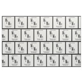 Custom Mr. und Mrs. Wedding Template Stoff (Fat Quarter (45,7 x 55,9 cm))