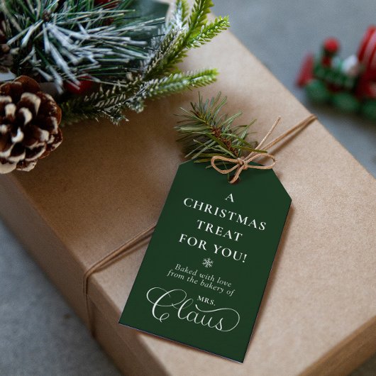 Custom Mrs Claus Weihnachts-Leckerei verzaubern Gr Geschenkanhänger