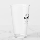 Custom Mrs. Est. Modernes, elegantes Script neu Glas (Rechts)