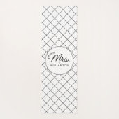 Custom Mrs. Est. Modernes, elegantes Script neu Yogamatte (Rückseite)