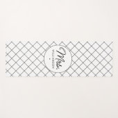 Custom Mrs. Est. Modernes, elegantes Script neu Yogamatte (Vorderseite (Horizontal))