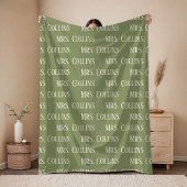 Custom Mrs & Mr Blanket for Bride Wedding Gift Fleecedecke