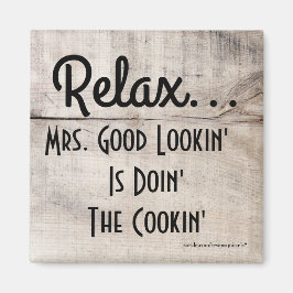 Custom Mrs. Mr. oder Miss Good Lookin ist Cookin M Magnet
