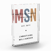 Custom MSN Master of Science in Nursing Abschluss Fotoblock (Links)