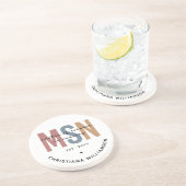 Custom MSN Master of Science in Nursing Abschluss Getränkeuntersetzer (Seite)