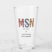 Custom MSN Master of Science in Nursing Abschluss Glas (Vorderseite)