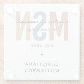 Custom MSN Master of Science in Nursing Abschluss Glasuntersetzer (Rückseite)