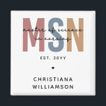Custom MSN Master of Science in Nursing Abschluss Magnet<br><div class="desc">Custom MSN Master of Science in Nursing Abschluss | Krankenpflege Schule NP Abschluss Geschenke!</div>