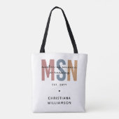 Custom MSN Master of Science in Nursing Abschluss Tasche (Rückseite)