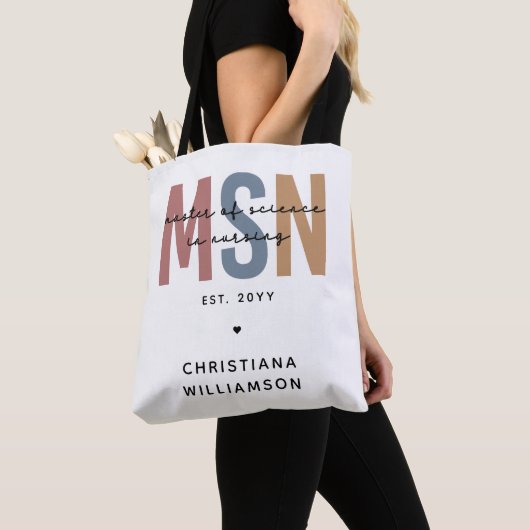 Custom MSN Master of Science in Nursing Abschluss Tasche (Von Nahem)