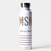 Custom MSN Master of Science in Nursing Abschluss Trinkflasche (Links)