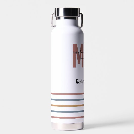 Custom MSN Master of Science in Nursing Abschluss Trinkflasche (Vorne)