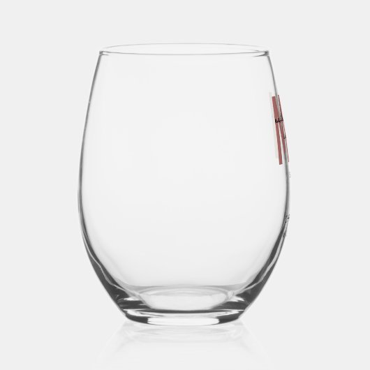 Custom MSN Master of Science in Nursing Abschluss Weinglas Ohne Stiel (Rechts)