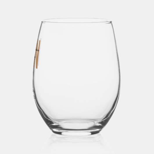 Custom MSN Master of Science in Nursing Abschluss Weinglas Ohne Stiel (Links)