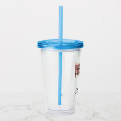 Custom MSW Master of Social Work Retro Abschluss Acryltrinkbecher (Rechts)