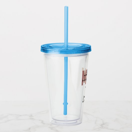 Custom MSW Master of Social Work Retro Abschluss Acryltrinkbecher (Rechts)