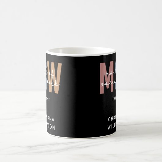 Custom MSW Master of Social Work Retro Abschluss Kaffeetasse (Mittel)