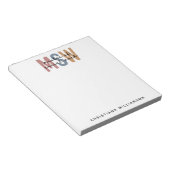 Custom MSW Master of Social Work Retro Abschluss Notizblock (angewinkelt)