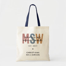 Custom MSW Master of Social Work Retro Abschluss