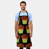 Custom Muffin Pal Fun Breakfast Cartoon Schürze (Getragen)