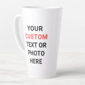 Custom Mug | Add Text, Photo, Logo or Design Here  Milchtasse (Linke Ecke)