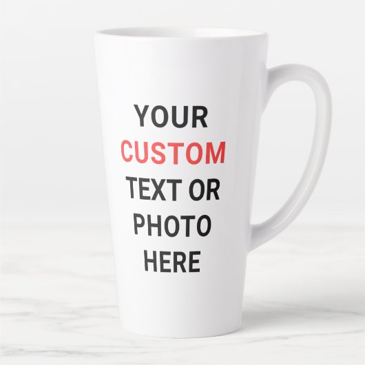 Custom Mug | Add Text, Photo, Logo or Design Here  Milchtasse (Rechts)