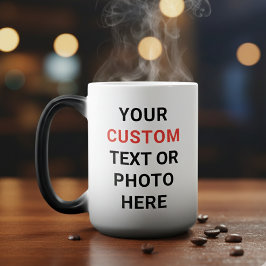 Custom Mug | Add Text, Photo, Logo or Design Here  Verwandlungstasse