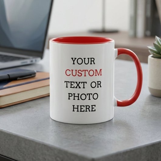Custom mug with your text or photo   tasse
