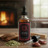 Custom Muladhara Root Chakra Essential Oil Label Weinetikett