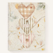 Custom Mulberry Paper Hearts and kraft Notizblock (Vorderseite)