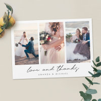 Custom Multi Foto Hochzeit Vielen Dank Magnet