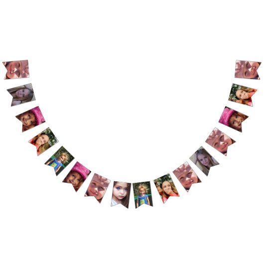 CUSTOM Multiple FOTO BIRTHDAY PARTY BANNER (Alle)
