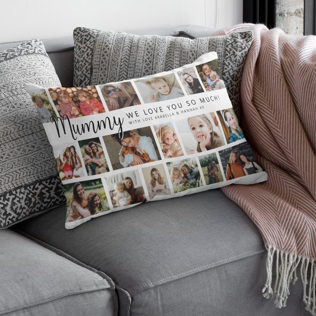 Custom Mummy 18 Foto Collage Lendenkissen (Von Creator hochgeladen)