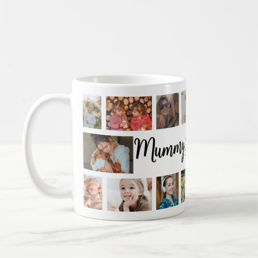 Custom Mummy 18 Photo Collage Kaffeetasse (Links)