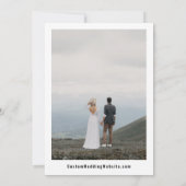 Custom Music Album Cover Playlist 2 Fotos Hochzeit Save The Date (Rückseite)