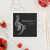 Custom Music Concert Serviette (Beispiel)