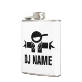 Custom music deejay angesagt Flashlgeschenk für DJ Flachmann (Links)