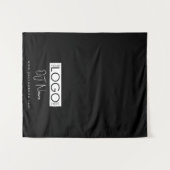 Custom Music DJ Business Logo Table Runner Banner Wandteppich (Vorderseite (Horizontal))