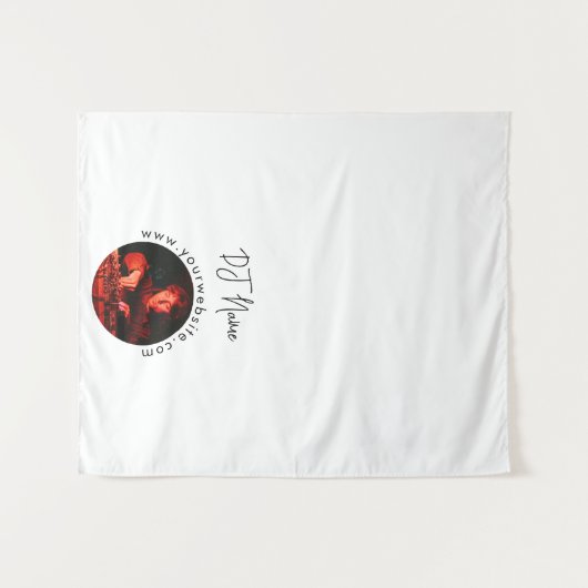 Custom Music DJ Custom Foto Table Runner-Banner Wandteppich (Vorderseite (Horizontal))