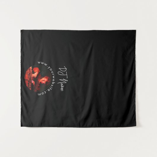 Custom Music DJ Custom Foto Table Runner-Banner Wandteppich (Vorderseite (Horizontal))