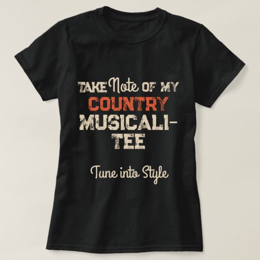 Custom Music Notieren Sie sich mein LAND Musicali- T-Shirt (Design vorne)