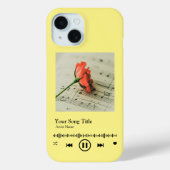 Custom Music Player Song Plaque Case-Mate iPhone Hülle (Rückseite)
