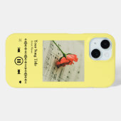 Custom Music Player Song Plaque Case-Mate iPhone Hülle (Rückseite (Horizontal))