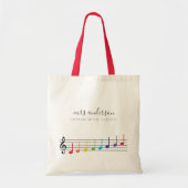 Custom Music School Teacher Name Elegante Tasche (Vorne)